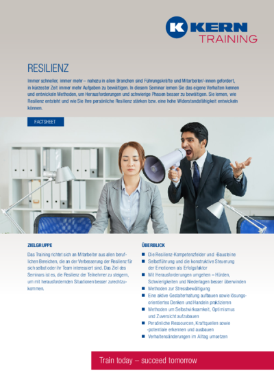 PDF Download Factsheet Resilienz