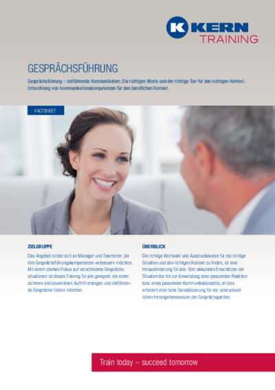 PDF Download Factsheet Gesprächsführung