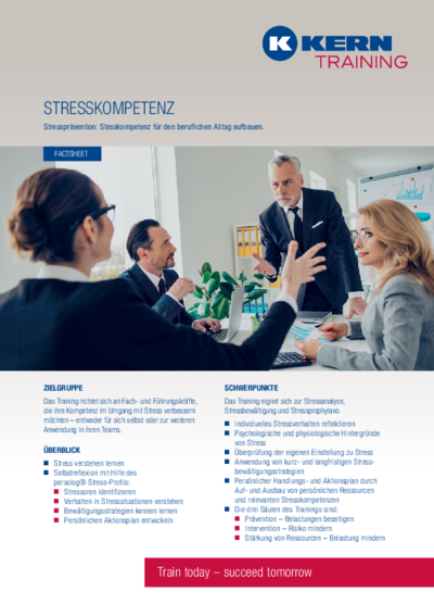 PDF Download Factsheet Stresskompetenz