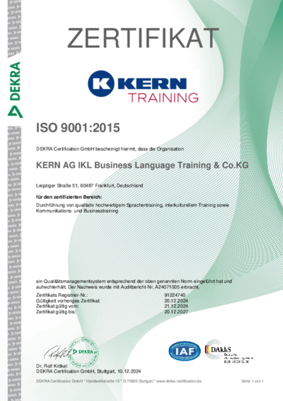 PDF Download Zertifikat ISO 9001:2015