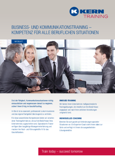 PDF Download Infoblatt Business- und Kommunikationstraining