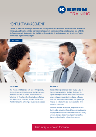 PDF Download Factsheet Konfliktmanagement