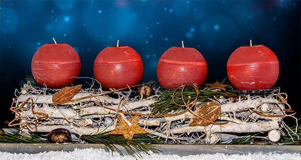 Adventskranz von Kerntraining - weihnachtliche Stimmung